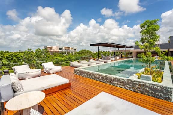 Jungle King Studio with Private Pool in Aldea Zama