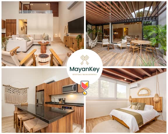 Luxe 4BR Playacar | Huge Pool | Gym | Sleeps 10