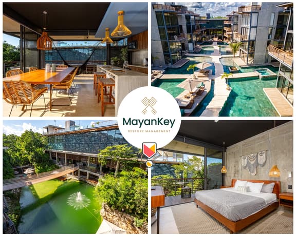 Modern 2BR King Oasis | Cenote | Gym | Coworking