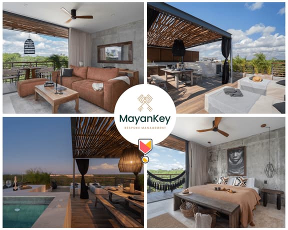 Luxe 2BR Penthouse | Private Rooftop & Pool | BBQ