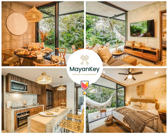 Stunning 2BR Jungle Oasis Tulum | Gym | Coworking