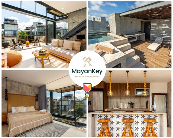 Luxe Loft Penthouse | Private Roof & Pool | Gym