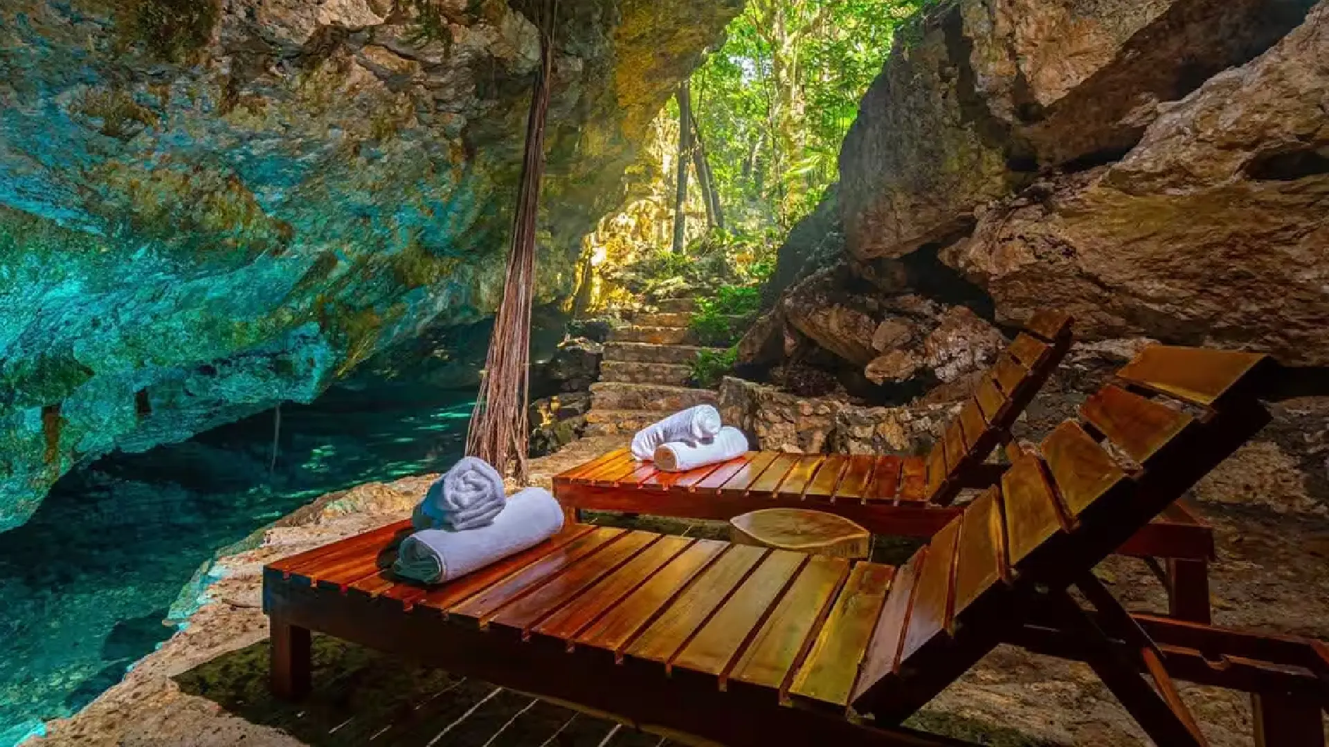 Luxury vacation rental pool with ocean view